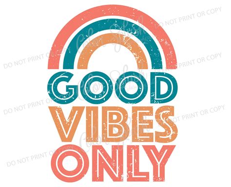 Good Vibes Only Clipart, High Resolution Png, Sublimation, Instant Download Design - Etsy