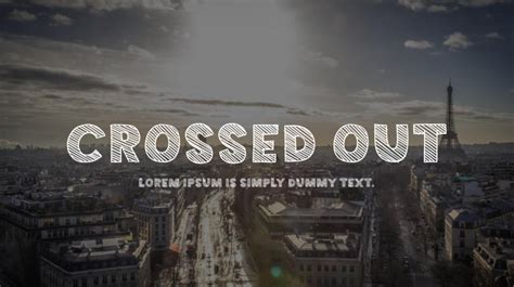 Crossed Out Font : Download Free for Desktop & Webfont