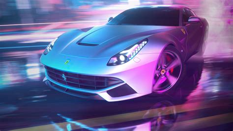 Neon Ferrari Wallpapers - Wallpaper Cave