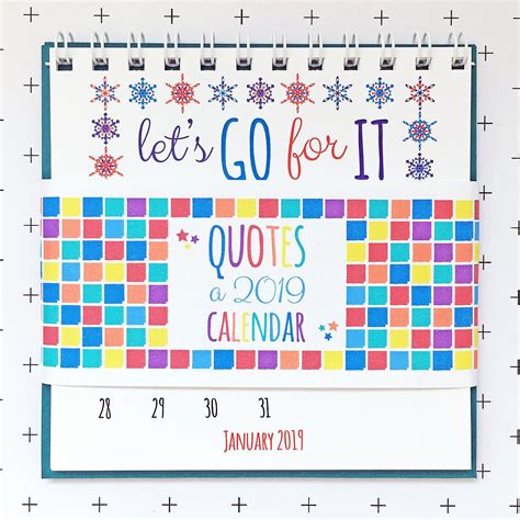 Desk Calendar Positive Quotes