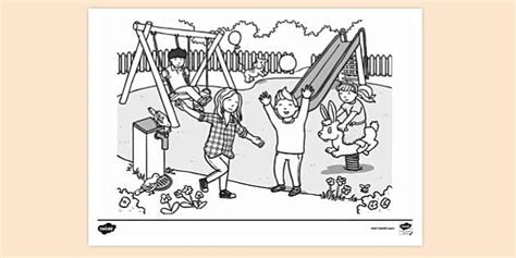 School Playground Coloring Pages