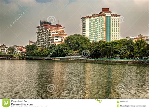 Hotel Buildings Located at West Lake in Hanoi, Vietnam. Editorial Photo ...