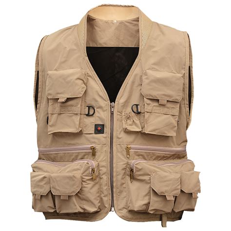 Men's Outdoor Fishing Hunting Shooting Vest Multi Pockets Mesh Vest Sleeveless | eBay