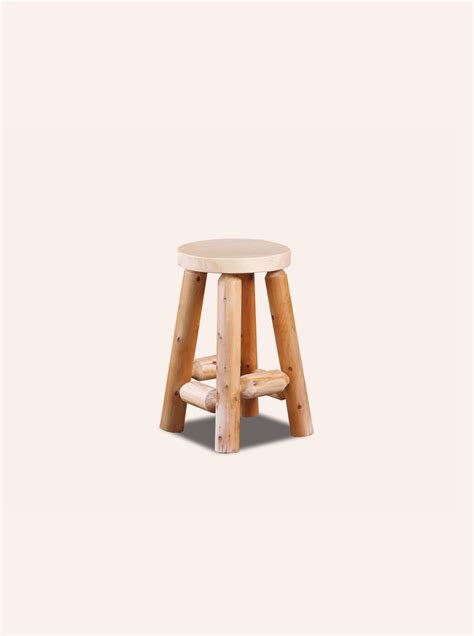 Rustic Log Bar Stool — Southern Rustic Logwerks