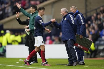 Aaron Hickey Scotland Steve Clark Manager Editorial Stock Photo - Stock Image | Shutterstock