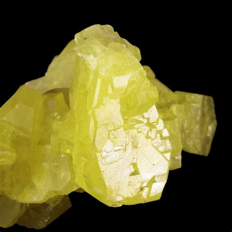 Sulfur (fine classic crystals) | Cianciana Sulphur Mines, Cianciana ...