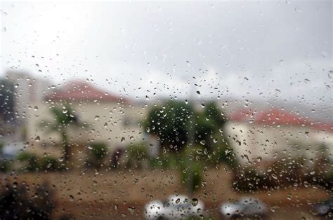 Rain View From Window Free Stock Photo - Public Domain Pictures