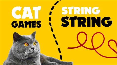 LITTLE STRING STRING on screen for cats ★ CAT GAMES - YouTube