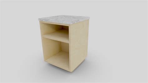 Bed Side Table - Download Free 3D model by corbaanton [3d6b45b] - Sketchfab