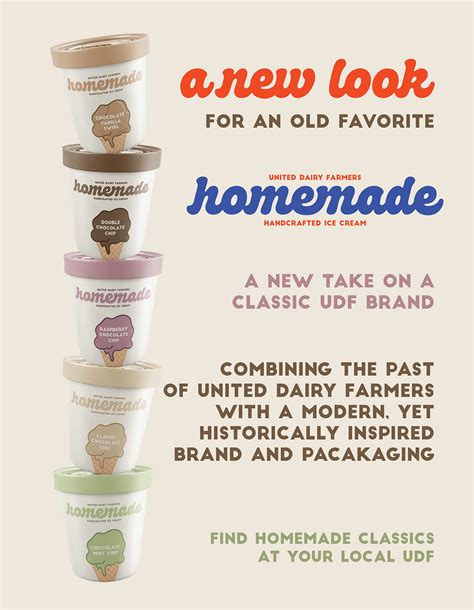 UDF Homemade Ice Cream Rebrand on Behance