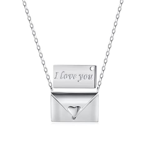 'I love You' Necklace Sterling Silver - Silverly