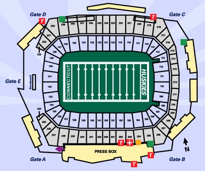 Rentschler Field Seating Chart