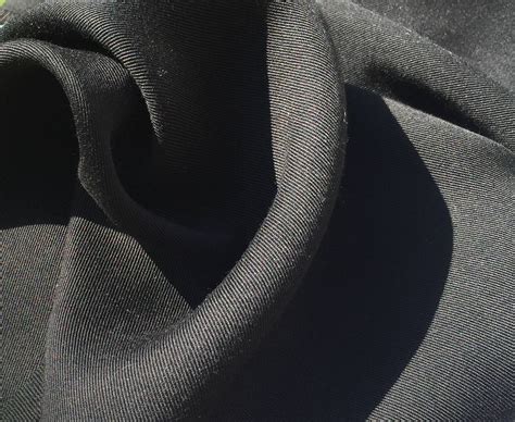 60 Jet Black 100% Lyocell Tencel Gabardine Twill Eco Friendly Medium Weight Woven Fabric By The Yard