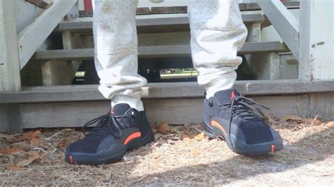 Air Jordan XII Low "Max Orange" ON FOOT - YouTube