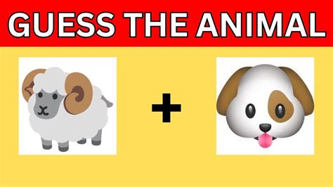 Guess The Animal By Emoji Challenge - YouTube