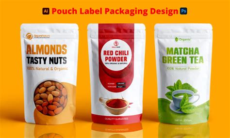 Do pouch label design and stand up pouch packaging design by Anikgraphicspro | Fiverr