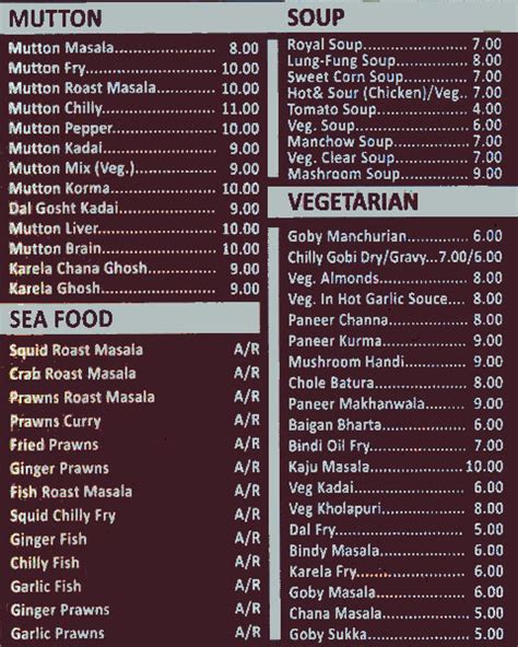 Menu of New Sagar Restaurant, Satwa, Satwa, Dubai | EazyDiner