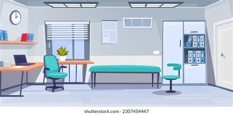 Interior Design Medical Doctors Office Empty Stock Vector (Royalty Free ...