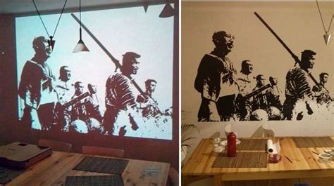 Use A Projector To Paint Amazing Wall Murals in 2020 | Mural, Mini projectors, Wall murals