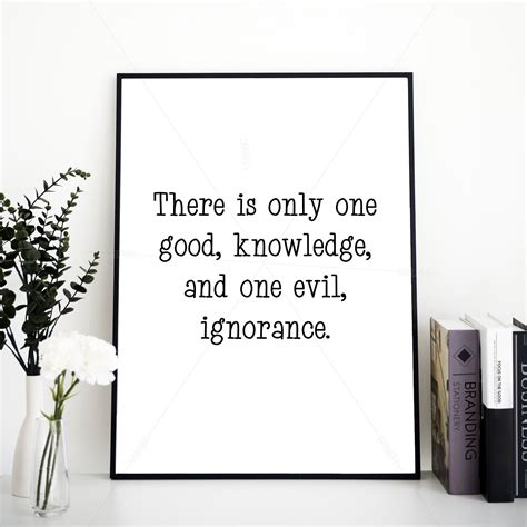 Socrates Printable Quote Wall Art Print Motivational Poster - Etsy