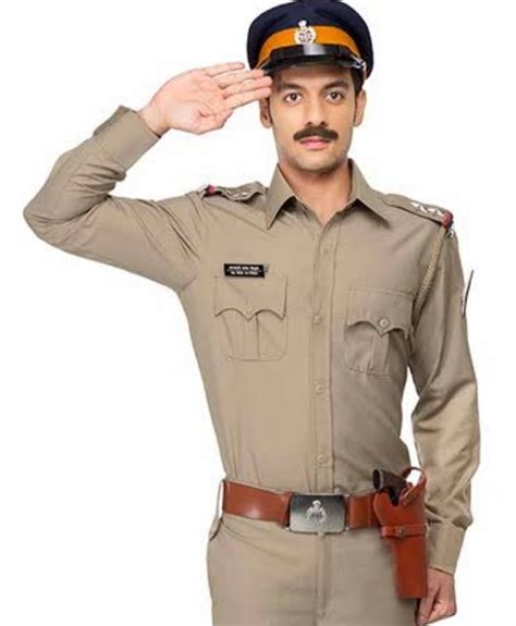 Men Khaki Tericot Full Sleeves Police Uniform at Rs 1800/set in ...