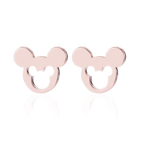 Stainless Steel Women Mickey Cartoon Earrings