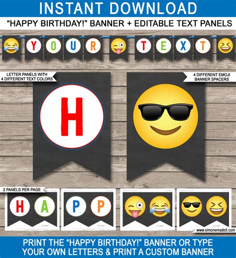 Free Happy Birthday Banner Templates Download