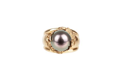 18k Tahitian Pearl Ring | Witherell's Auction House