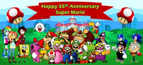 Super Mario 35th Anniversary by VG805SMASHBROS on DeviantArt