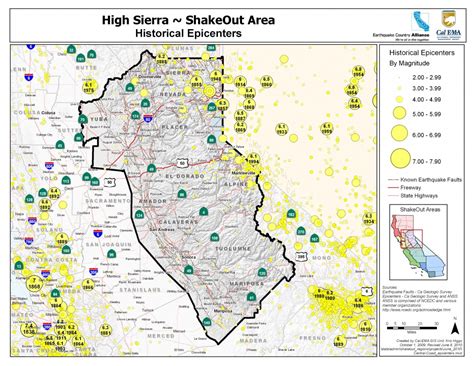 Sierra Madre California Map California Mountain Range Map Detailed ...