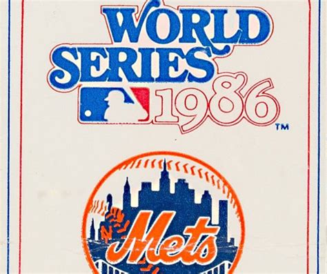 1986 NEW YORK METS Print / Game Ticket Vintage Baseball | Etsy