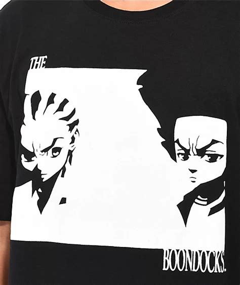 The Boondocks Black & White Black T-Shirt