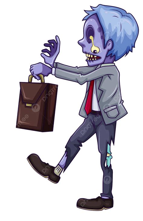 An Office Worker Zombie Haiti Animated Folklore Vector, Haiti, Animated ...