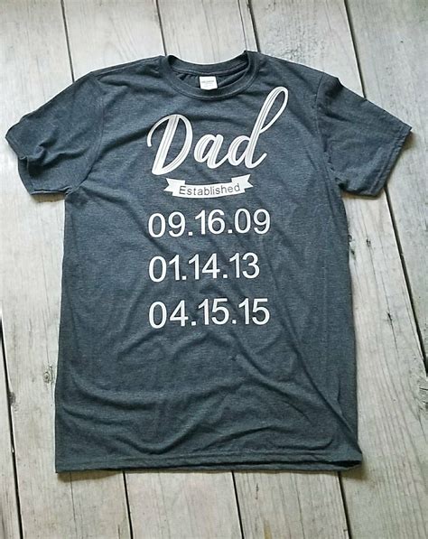 Personalized Dad Shirt Custom Dad Tee Fathers Day Shirt - Etsy