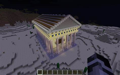 An Ancient Greek Temple I Built Today : r/Minecraft