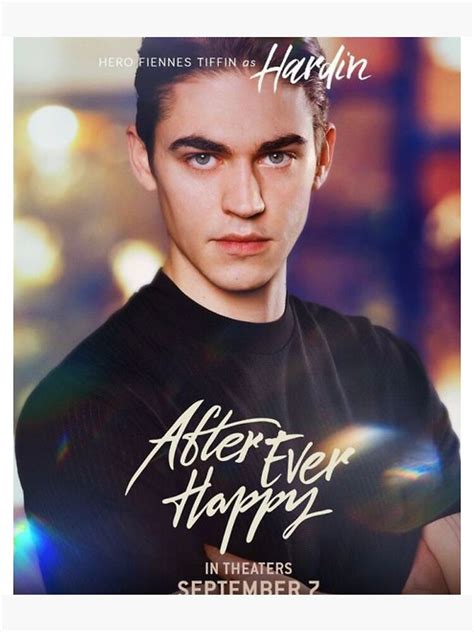 "After ever happy Hardin Scott and Tessa young Josephine Langford, hero fiennes tiffin " Poster ...