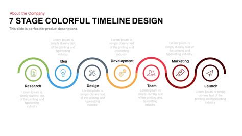 Stage Colourful Timeline Design Template For Powerpoint Keynote | My ...