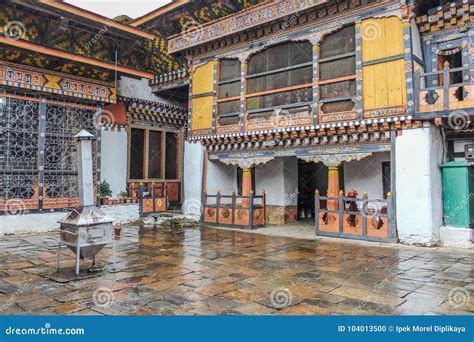 Inner View of Trongsa Dzong, One of the Oldest Dzongs in Bumthang ...