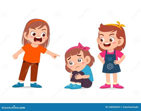 Girl Bully Stock Illustrations – 2,474 Girl Bully Stock Illustrations ...