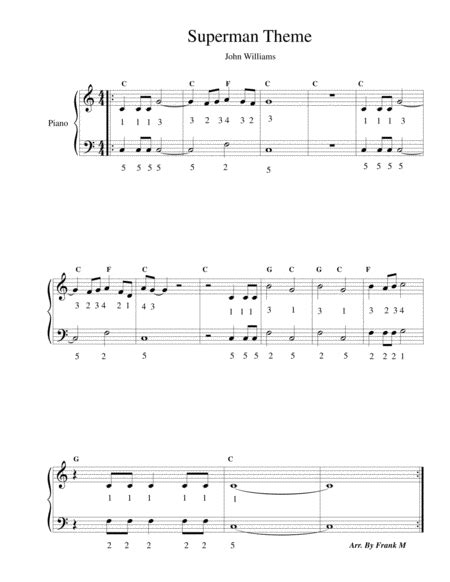 Superman Theme (Piano) By John Williams - Digital Sheet Music For ...