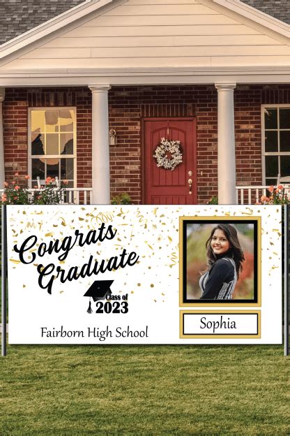 2023 Graduation Banner - Personalize with Name, Special Message, Images ...