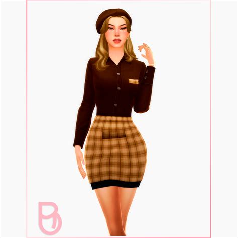 Woman Chef Uniform - Long Sleeves - Version 3 - The Sims 4 Create a Sim ...