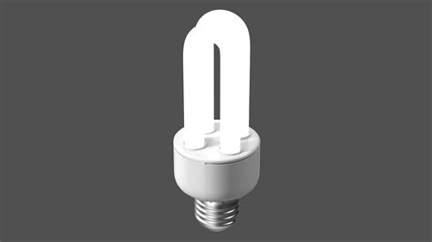3D Compact Fluorescent Light Bulb ON Model - TurboSquid 2133318
