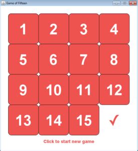 Developing a 15 Puzzle — Game of Fifteen in Java - All for Android, Android for All