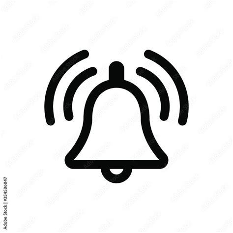 Bell icon vector. Notification symbol for your web site design, logo ...