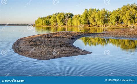 Early Summer Morning on Swimming Beach of Boyd Lake Stock Photo - Image of summer, outdoor ...