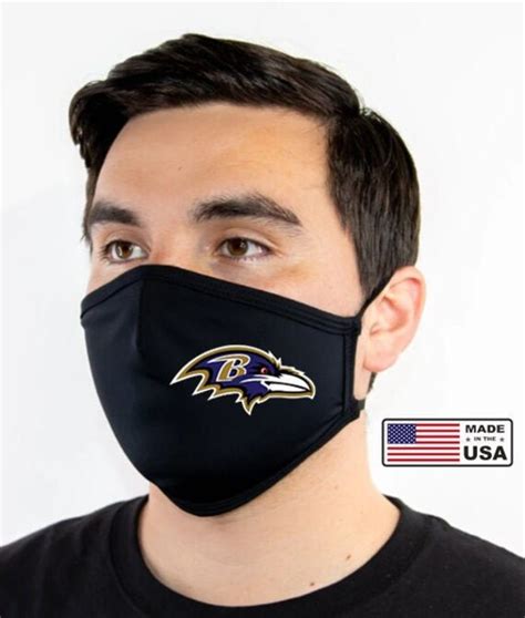 Ravens Mask Baltimore Ravens face mask Breathable black | Etsy