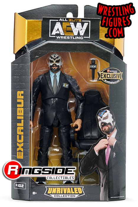 Excalibur (Announcer) - AEW Ringside Exclusive Toy Wrestling Action ...