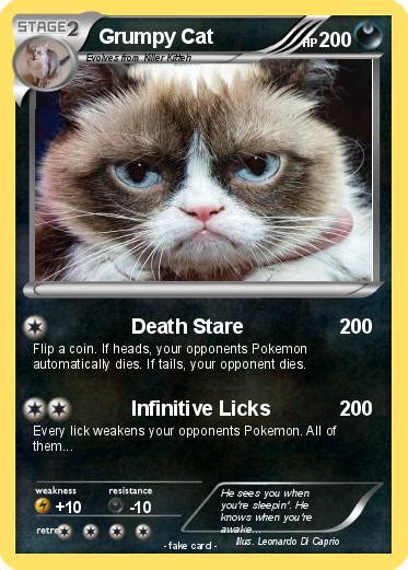 Grumpy Cat Pokemon Card by FluffyUniGirl on DeviantArt