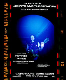 Flyer for the JX:ATG 12th Anniversary Party, July 4th 2008… | Flickr